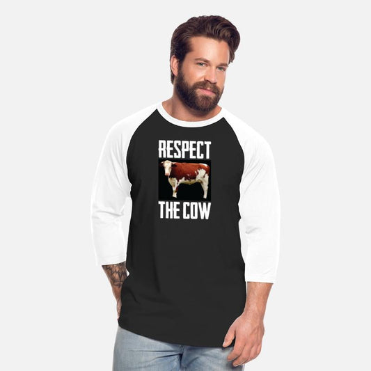 Respect The Cow Photo Funny Cattle Livestock Pun
