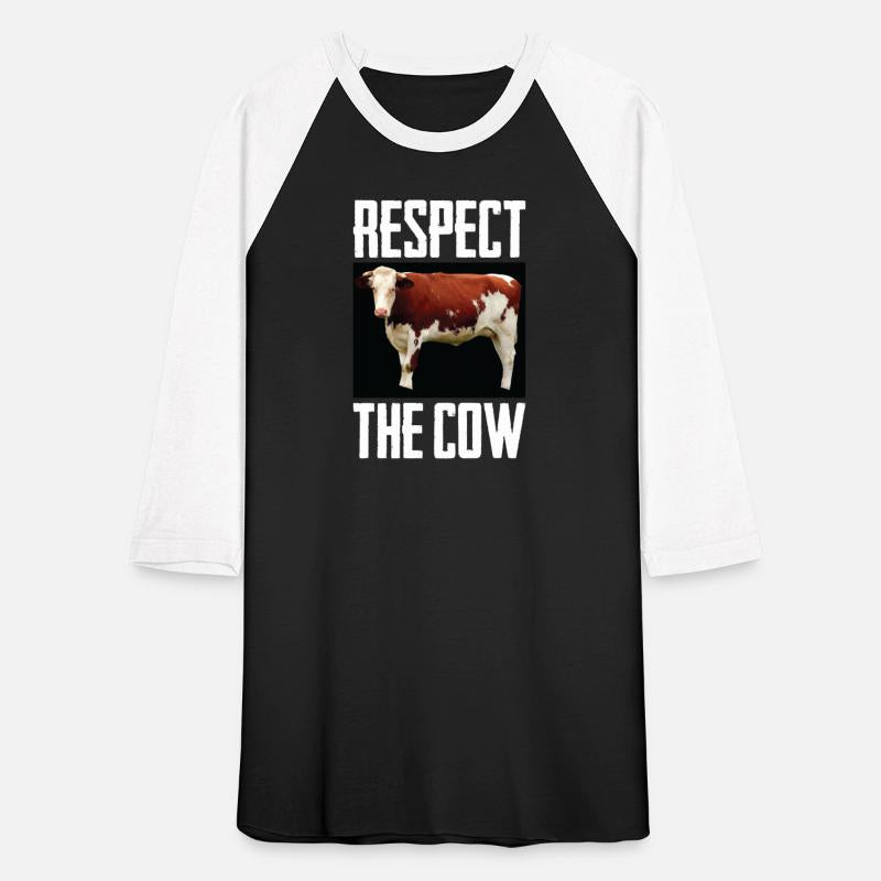 Respect The Cow Photo Funny Cattle Livestock Pun