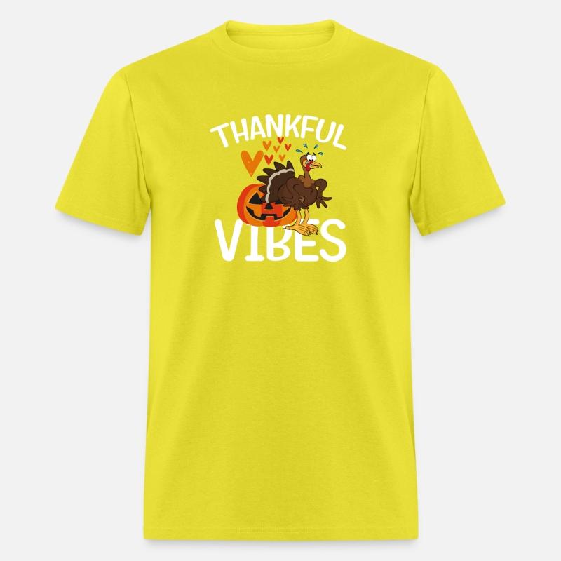 Retro Thankful Vibes Turkey Fall Thanksgiving