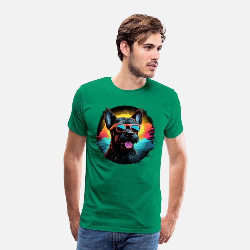 Retro Wave Jack Russel Terrier Dog Shirt