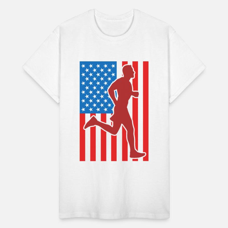 Running USA Flag