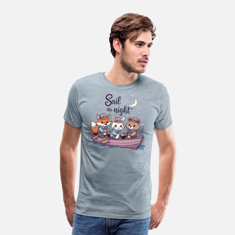Sail the Night Whimsical Animal Tee
