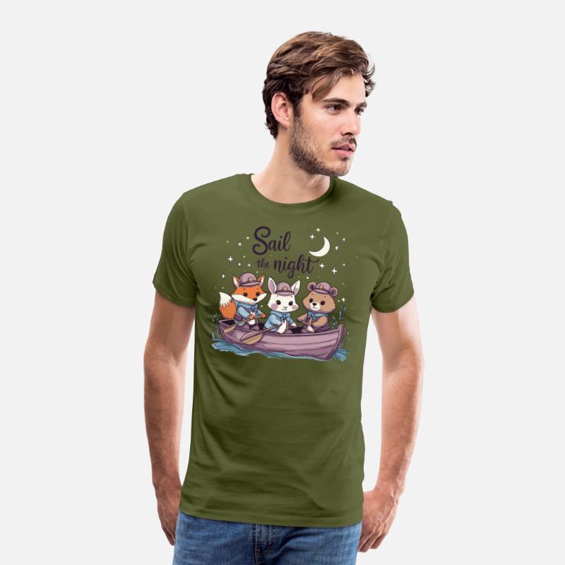 Sail the Night Whimsical Animal Tee