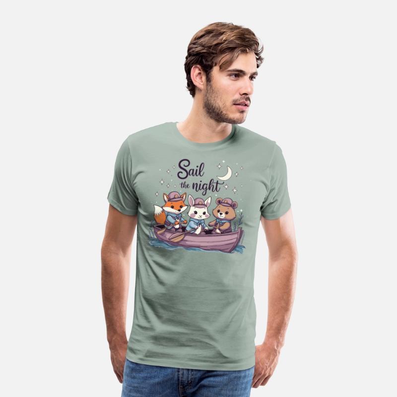 Sail the Night Whimsical Animal Tee