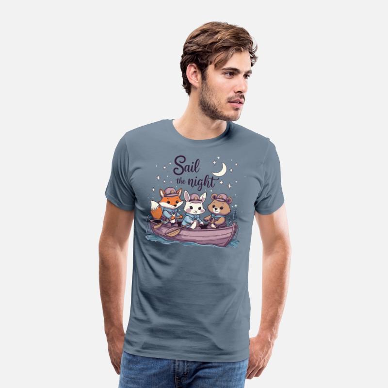Sail the Night Whimsical Animal Tee