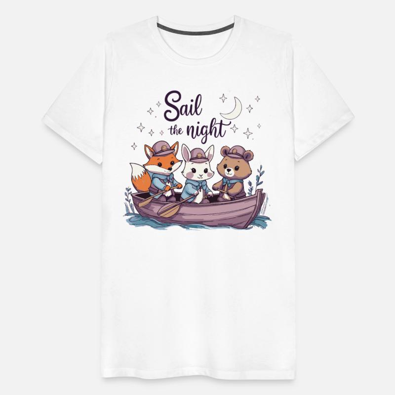 Sail the Night Whimsical Animal Tee