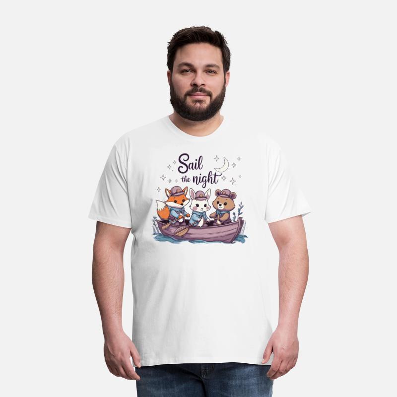 Sail the Night Whimsical Animal Tee