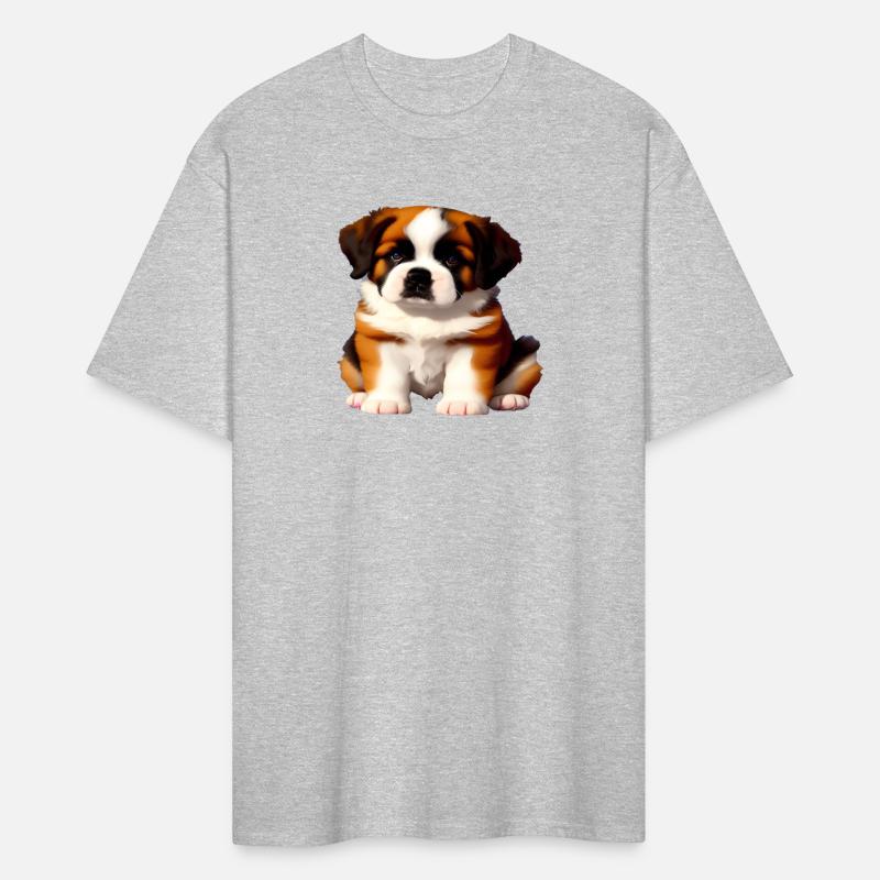 Saint Bernard Puppy Awaiting Treats