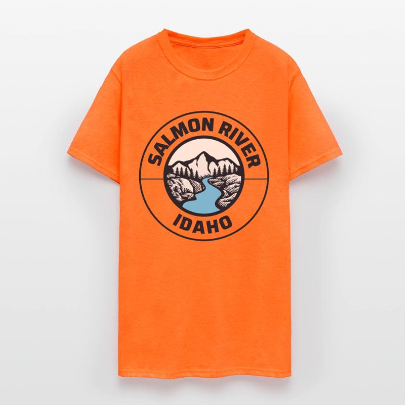 Salmon River Idaho State Lovers Mountains Nature