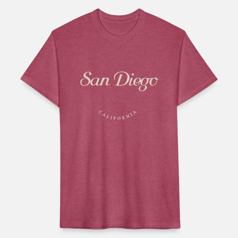 San Diego California White Font