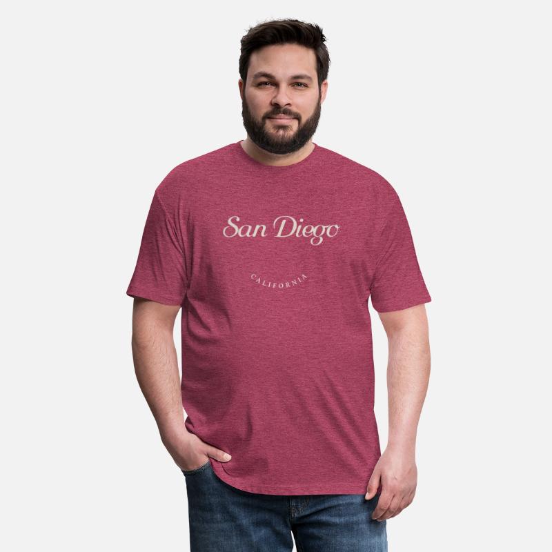 San Diego California White Font