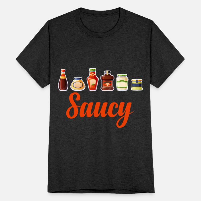 Saucy Funny Condiments Mustard Spicy Ketchup