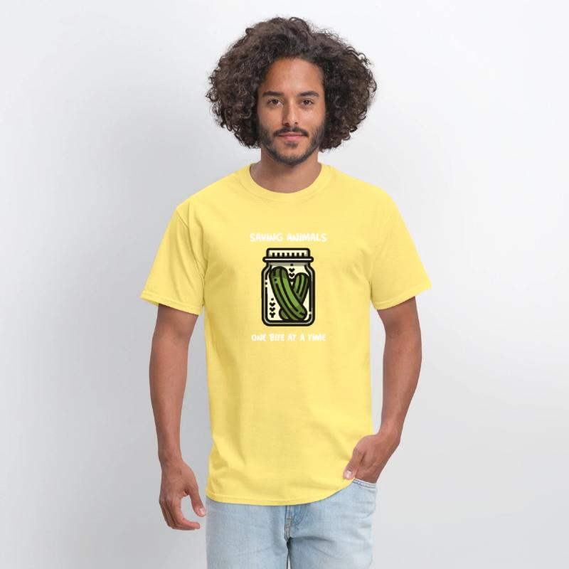 Saving Animals, One Bite at a Time - Vegan T-shirt