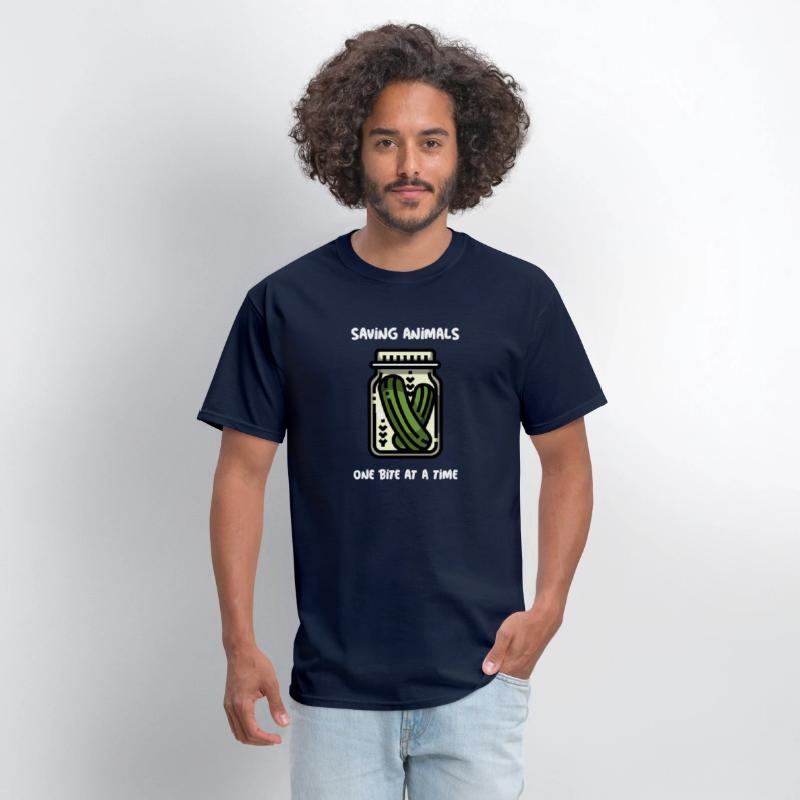 Saving Animals, One Bite at a Time - Vegan T-shirt