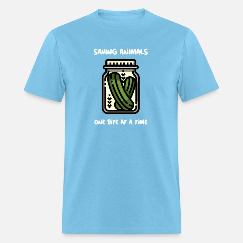 Saving Animals, One Bite at a Time - Vegan T-shirt