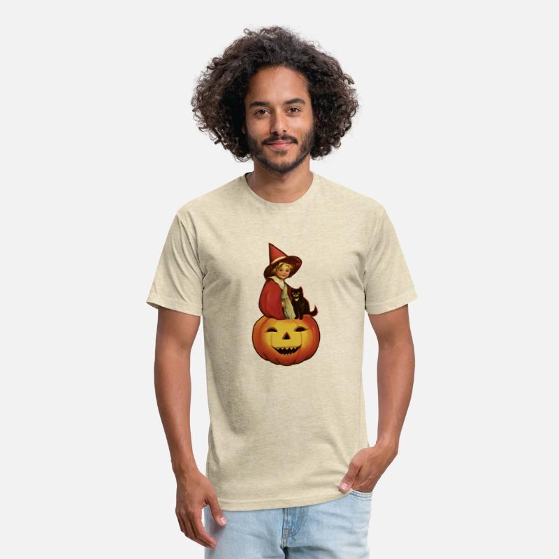 Scary Witch With Cutr Black Kitty Cat Halloween