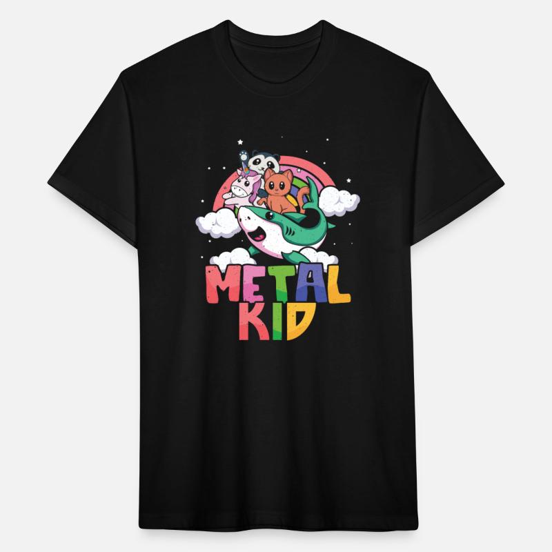Shark Unicorn Panda Cat Love Music Rock Metal Kid