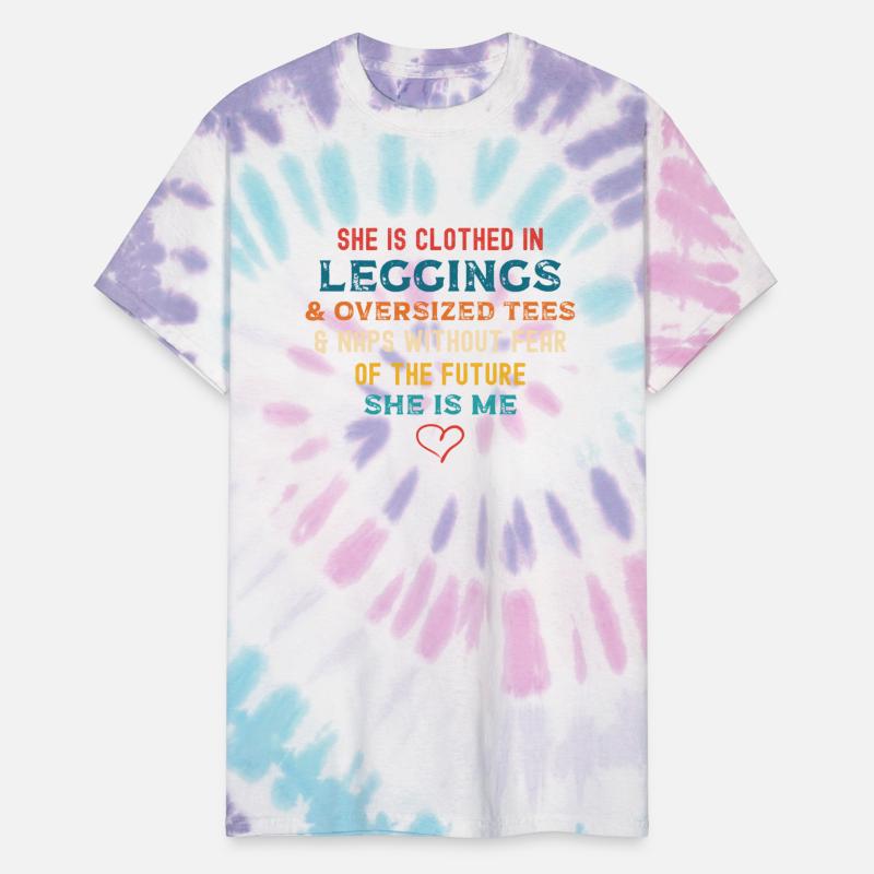 She Is Clothed In Leggings & Oversized Tees