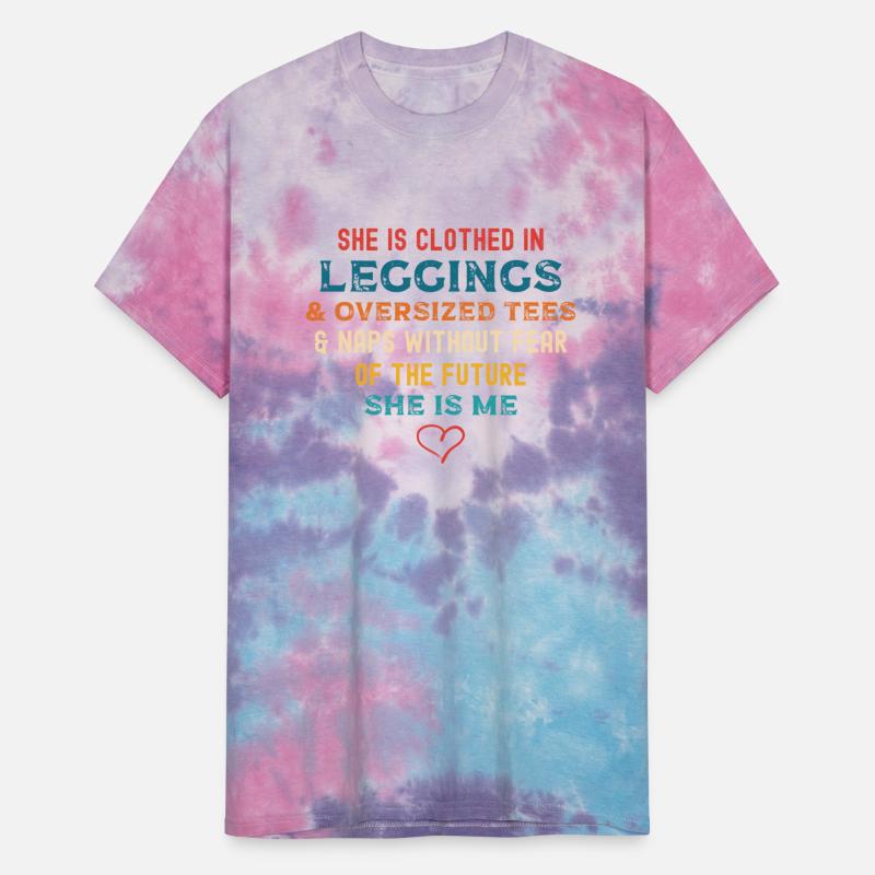 She Is Clothed In Leggings & Oversized Tees