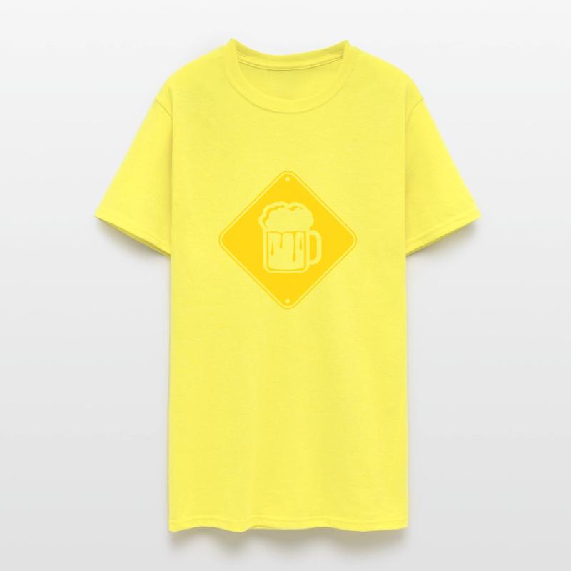 shield pitcher glass measure beer note caution cau