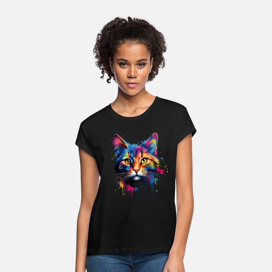 Shorthaired Domestic Cat With Color Spots