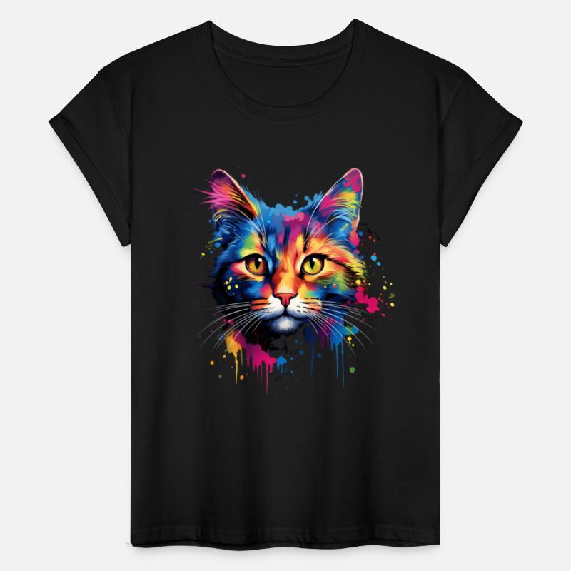 Shorthaired Domestic Cat With Color Spots