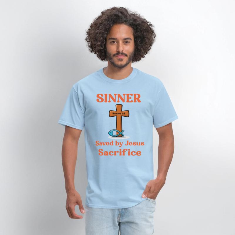 Sinner, Saved by Jesus Sacrifice, Romans 5:8