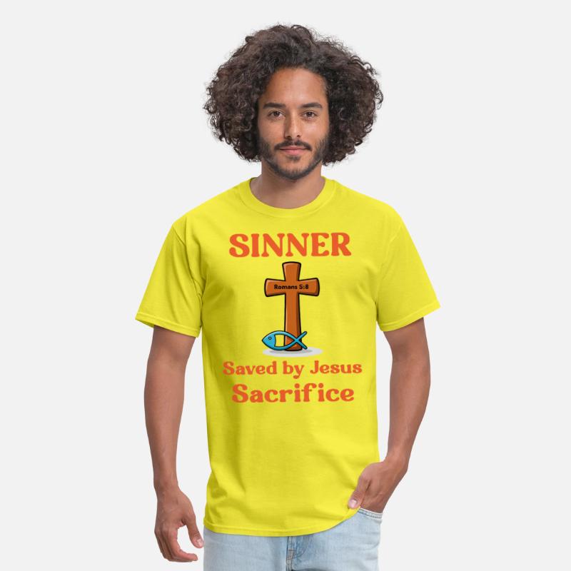 Sinner, Saved by Jesus Sacrifice, Romans 5:8