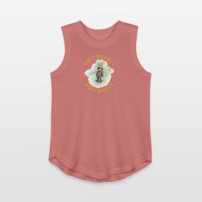 Skateboarding Ant with Bold Text