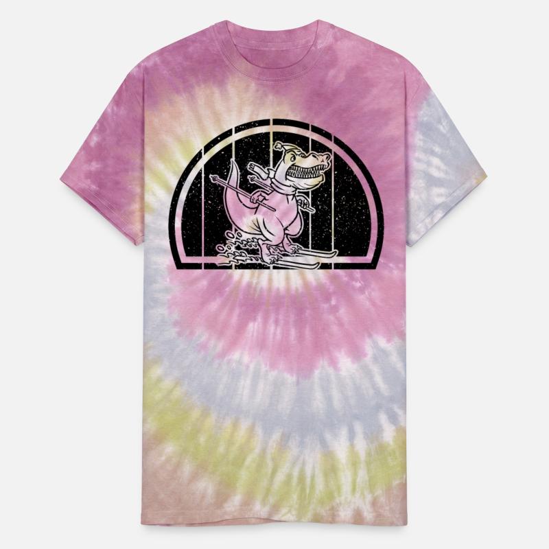 Skier Dino Ski Skiing Dino - Mountain Skiing Dinos