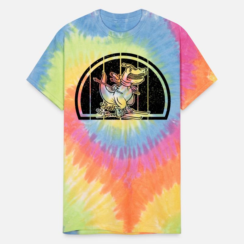 Skier Dino Ski Skiing Dino - Mountain Skiing Dinos