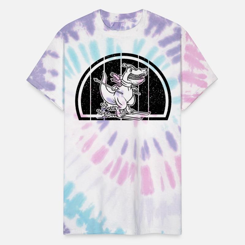 Skier Dino Ski Skiing Dino - Mountain Skiing Dinos