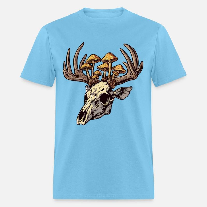 Skull Mushrooms Natural Motif