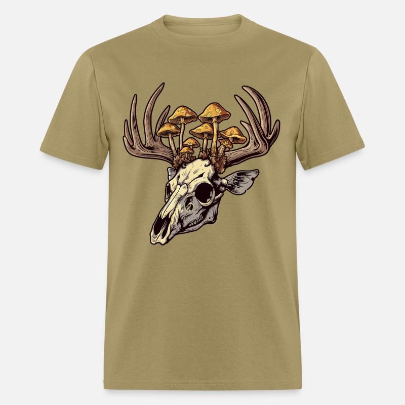 Skull Mushrooms Natural Motif