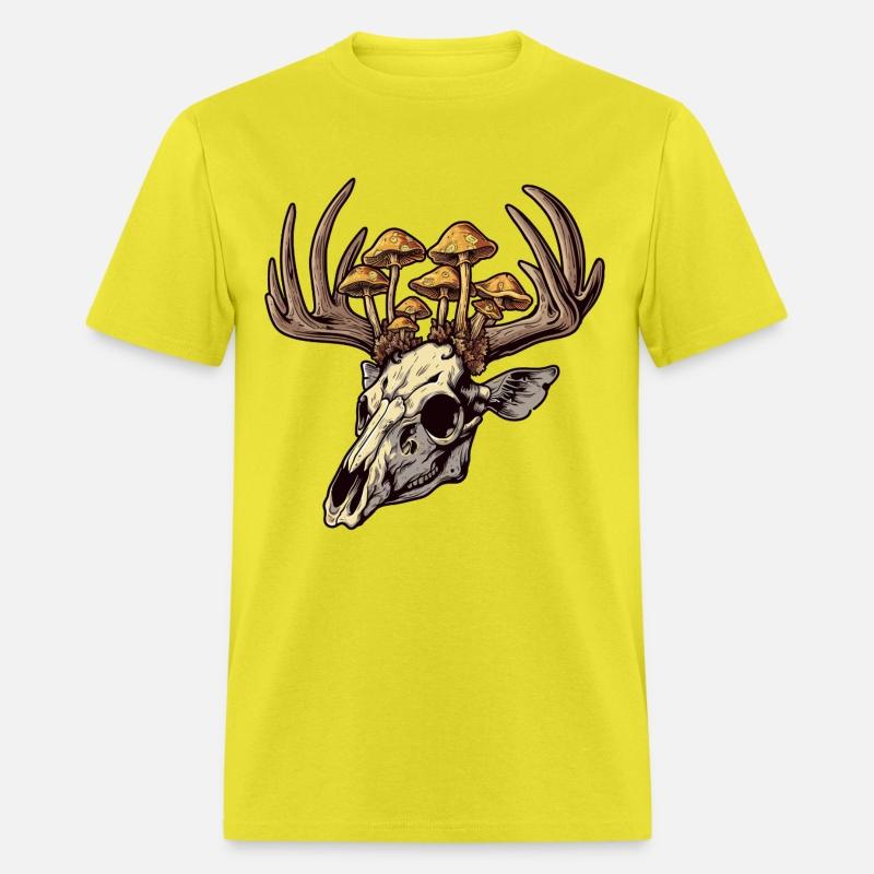 Skull Mushrooms Natural Motif