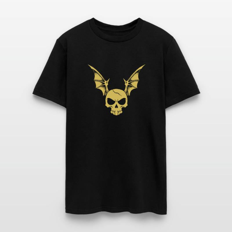 skull with bat wings