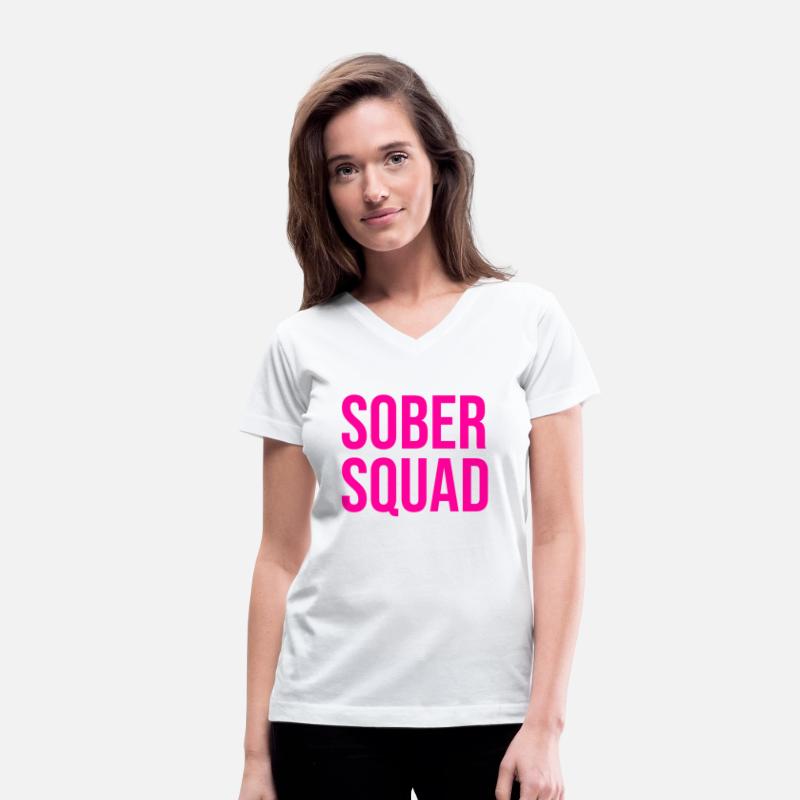 Sober Squad pink lettering solid