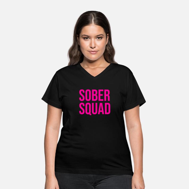 Sober Squad pink lettering solid