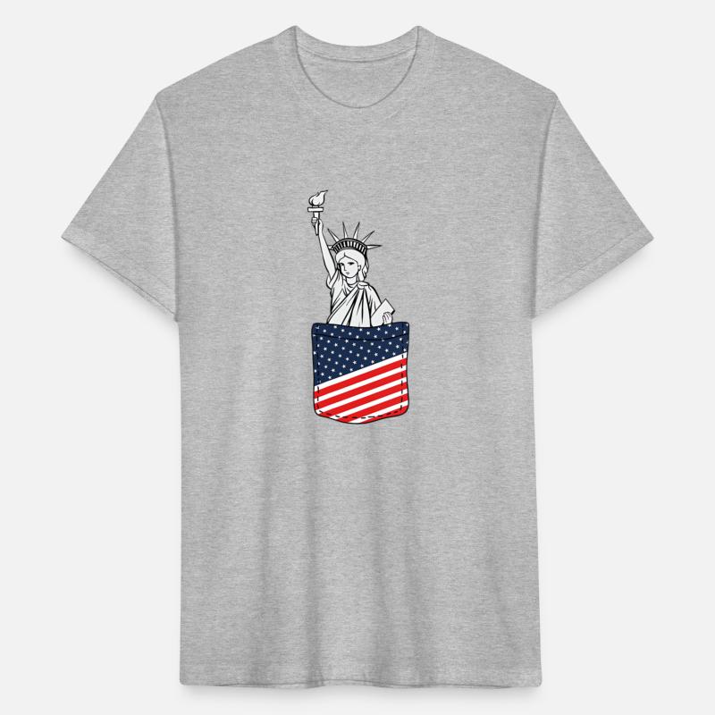 Statue Of Liberty Pocket 4th Of July Patriotic Ame