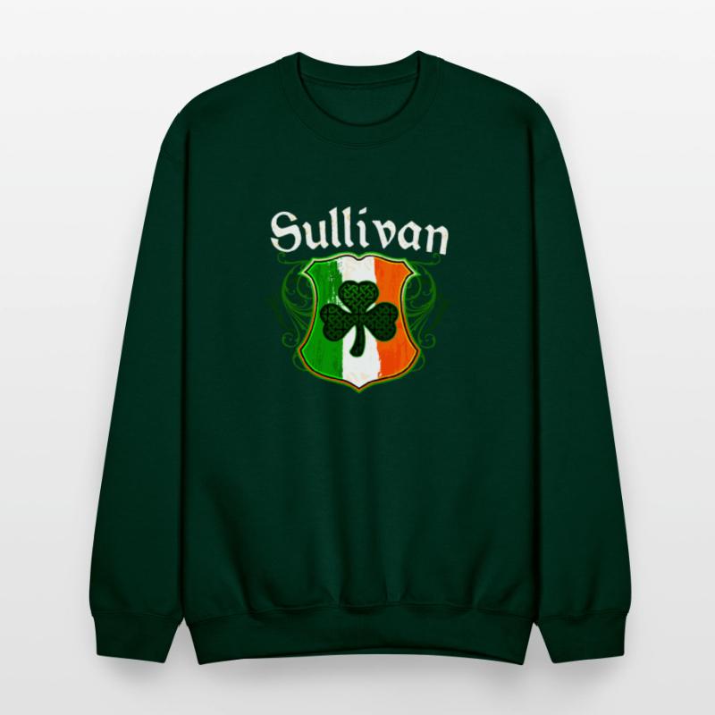 Sullivan Irish Surname Ireland Flag Shamrock