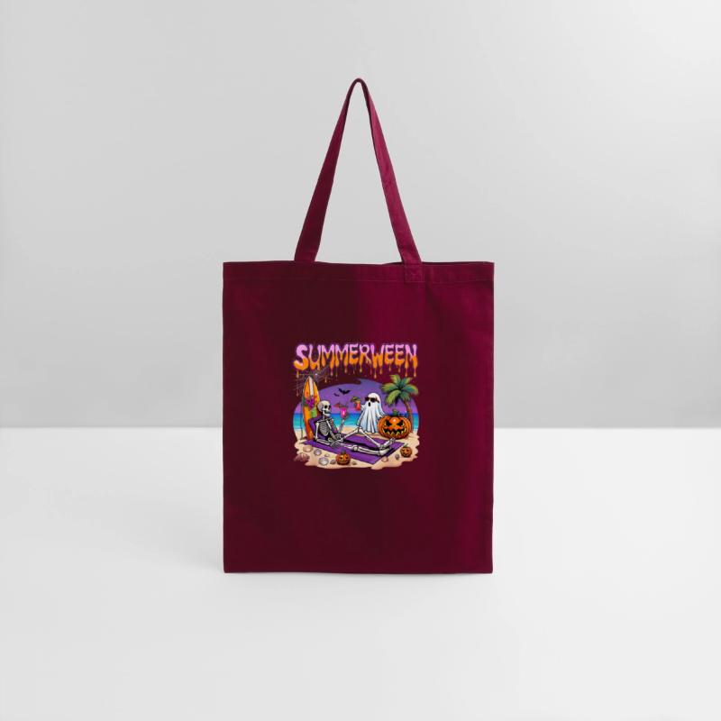 Summerween Skeleton Ghost Beach Funny Spooky Hallo