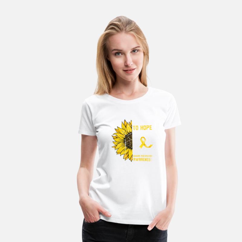 Sunflower Hope Suicide Prevention Yellow Ribbon
