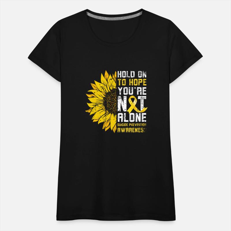 Sunflower Hope Suicide Prevention Yellow Ribbon