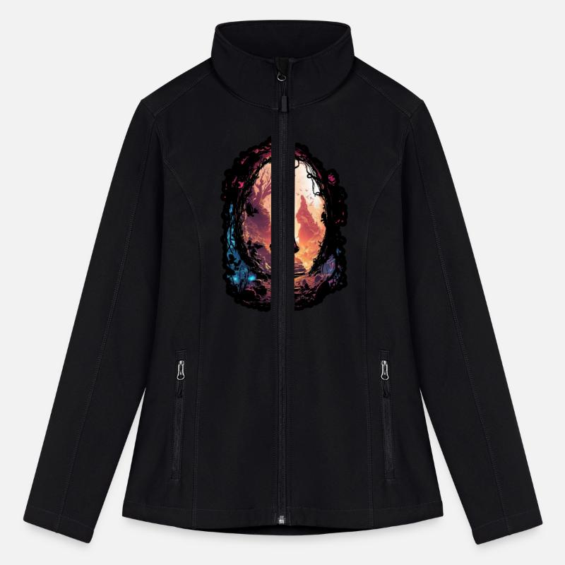 Surreal world girl with fairy dress world mystery