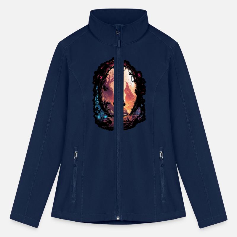 Surreal world girl with fairy dress world mystery