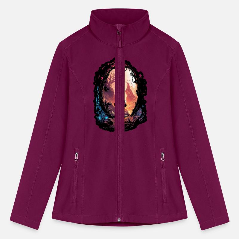 Surreal world girl with fairy dress world mystery