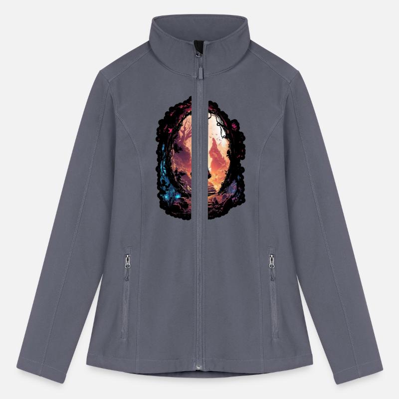 Surreal world girl with fairy dress world mystery