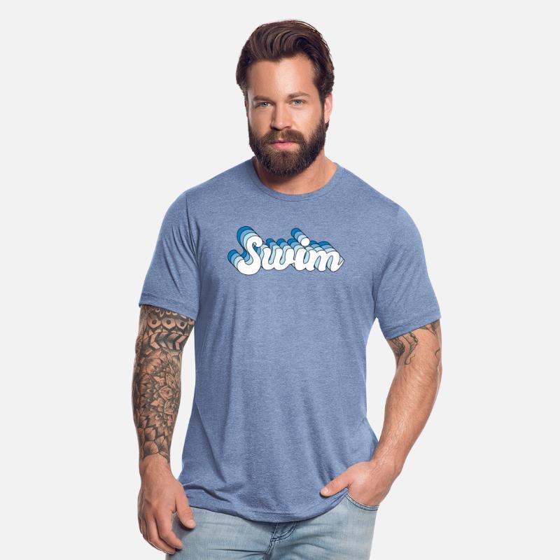 Swim Swimming Swimmer Retro Groovy Wave