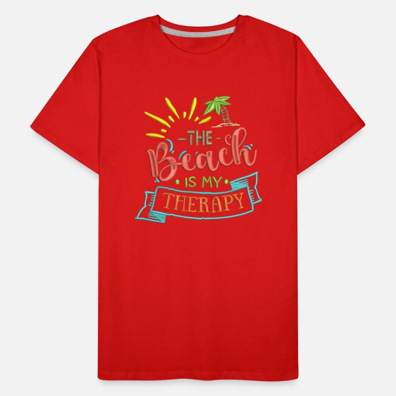 The Beach is My Therapy Embrodery Effect