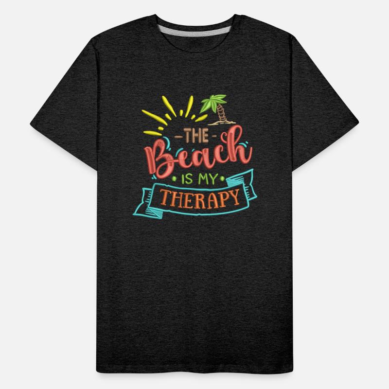 The Beach is My Therapy Embrodery Effect